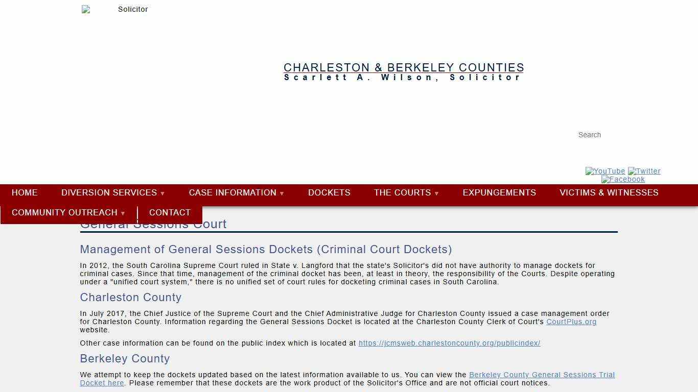 Solicitor's Office General Sessions Court