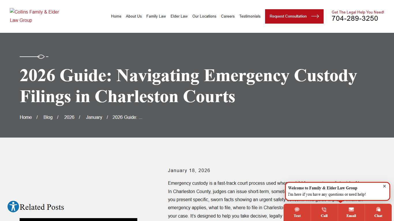2026 Guide: Navigating Emergency Custody Filings in Charleston Courts
